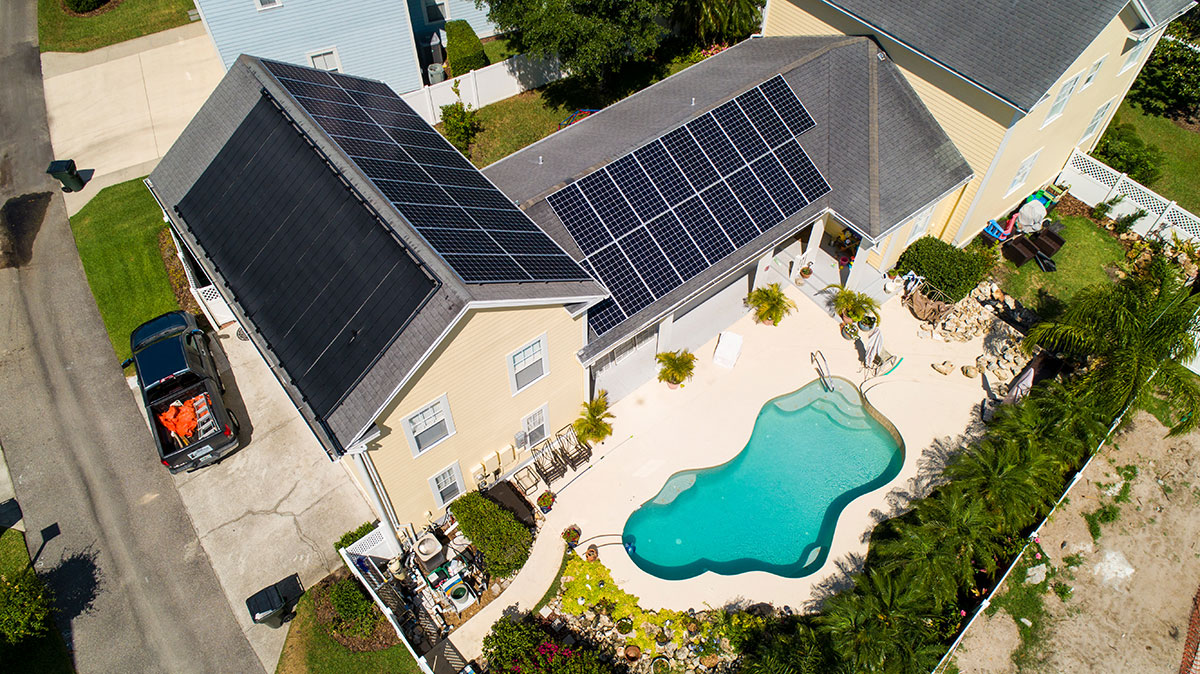 Solar Pool Heating Roof